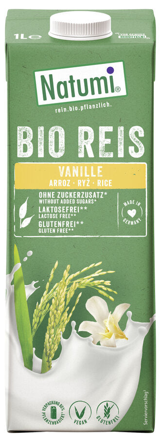 Napój Ryżowo - Waniliowy Bez Dodatku Cukrów Bezglutenowy BIO (3 szt x 1 l)