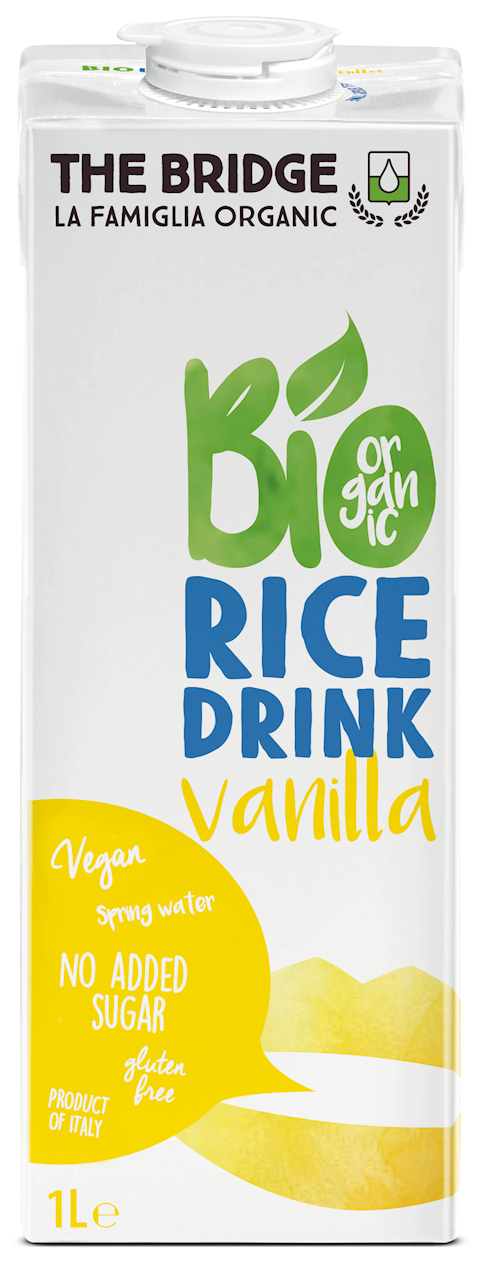 Napój Ryżowy o Smaku Waniliowym Bez Dodatku Cukrów Bezglutenowy BIO (3 szt x 1 l)
