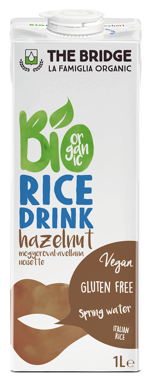 Napój Ryżowy z Orzechami Laskowymi Bezglutenowy BIO (2 szt x 1 l)