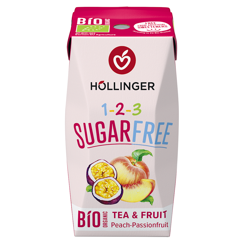 Napój o Smaku Brzoskwinia - Marakuja Bez Cukru BIO (9 szt x 200 ml)