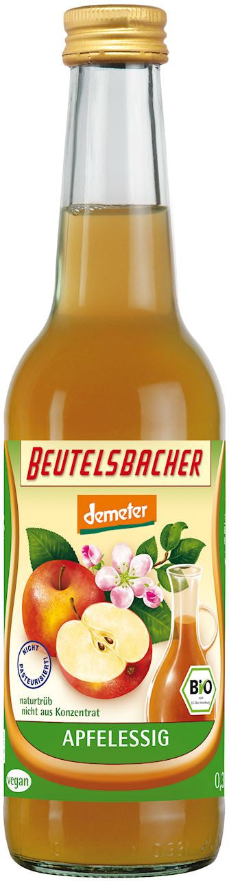 Ocet Jabłkowy 5 % Niefiltrowany Demeter BIO (3 szt x 330 ml)