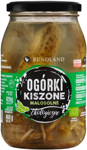 Ogórki Kiszone Małosolne BIO 820 g () (2 szt x 460 g)