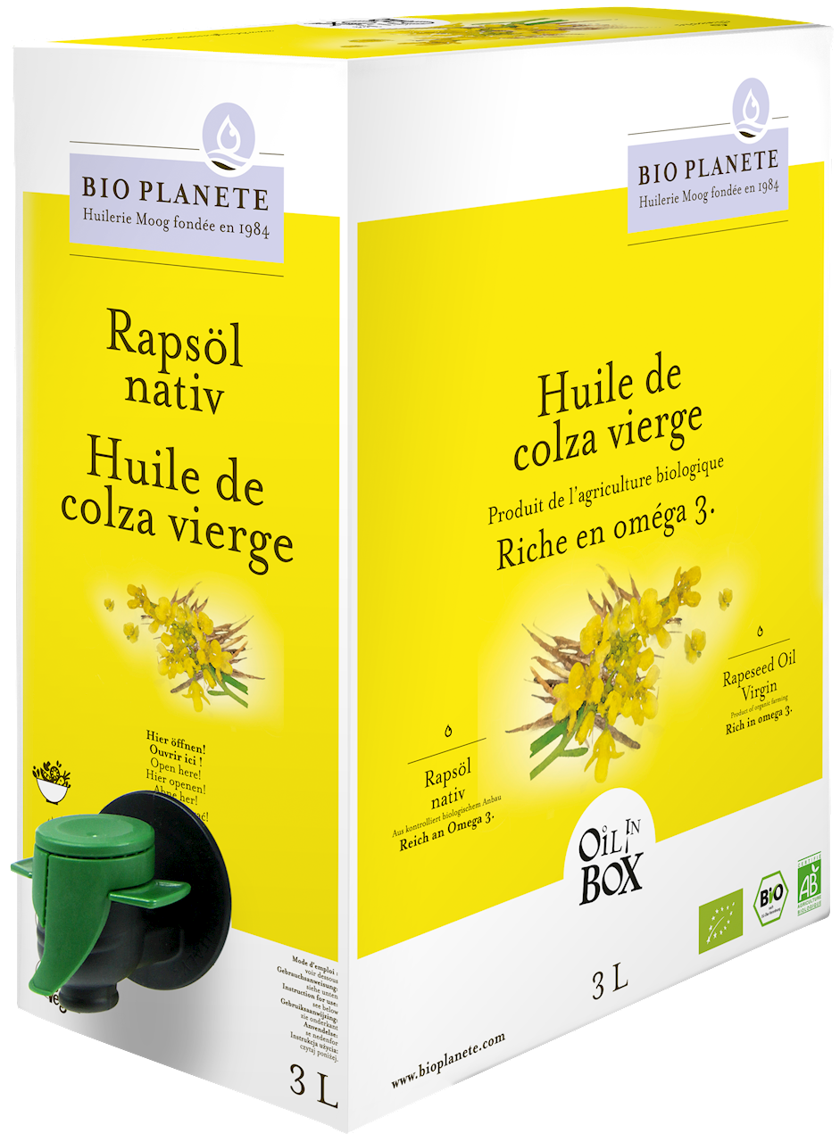 Olej Rzepakowy Tłoczony Na Zimno Omega-3 BIO 3 l