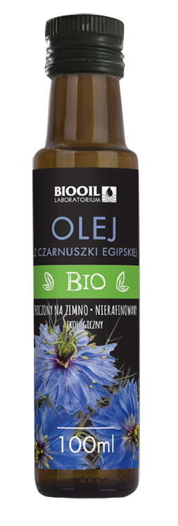 Olej z Czarnuszki Tłoczony Na Zimno BIO 100 ml