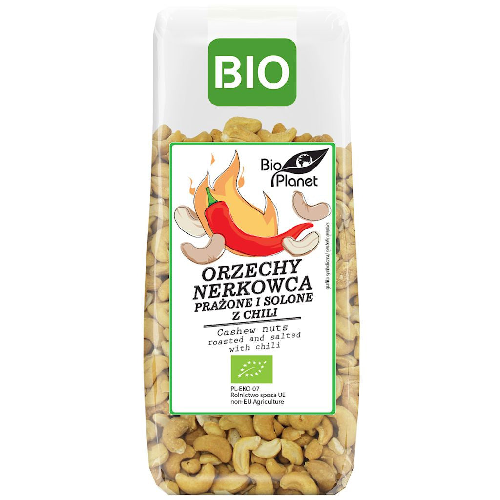 Orzechy Nerkowca Prażone i Solone z Chili BIO (2 szt x 100 g)