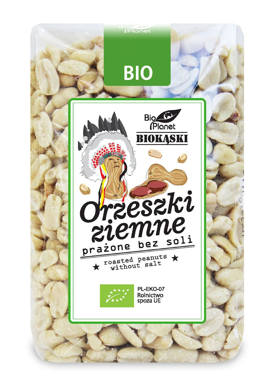 Orzeszki Ziemne Prażone Bez Soli BIO (2 szt x 350 g)