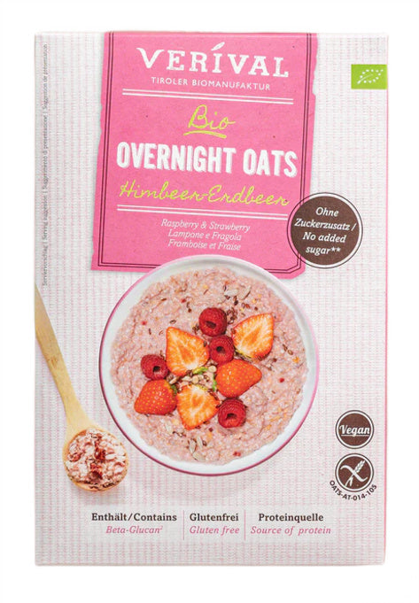 Owsianka Proteinowa z Malinami i Truskawkami Bez Dodatku Cukrów Bezglutenowa BIO 350 g