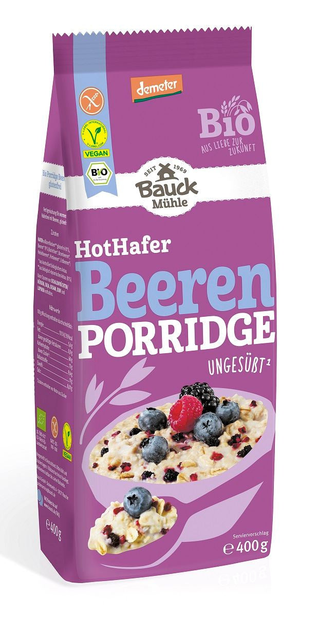 Owsianka z Owocami Leśnymi Bez Dodatku Cukrów Bezglutenowa Demeter BIO (2 szt x 400 g)