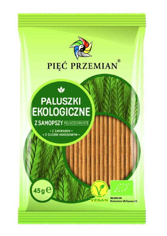 Paluszki z Samopszy Pełnoziarniste BIO (5 szt x 45 g)