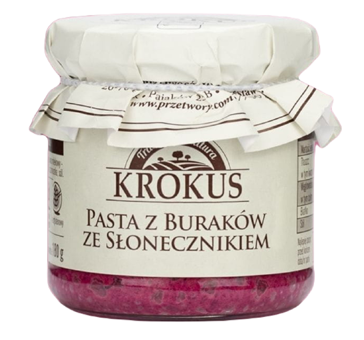 Pasta z Buraków Ze Słonecznikiem Bezglutenowa (3 szt x 180 g)