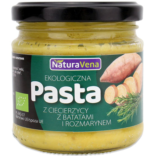 Pasta z Ciecierzycy i Batatów z Rozmarynem BIO (6 szt x 185 g)