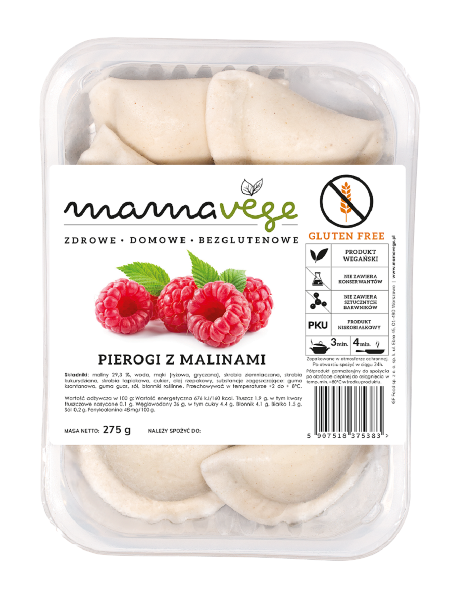 Pierogi z Malinami Bezglutenowe 275 g