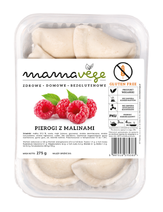 Pierogi z Malinami Bezglutenowe 275 g