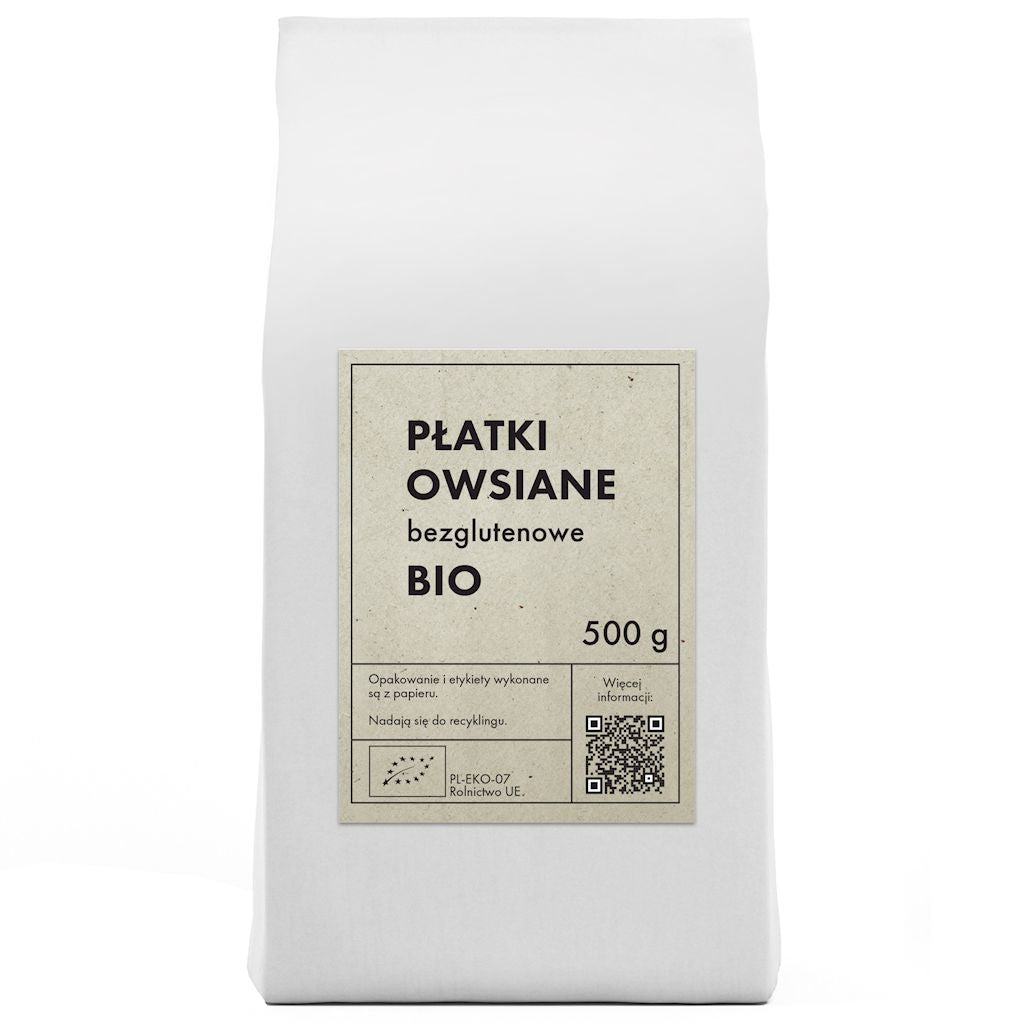 Płatki Owsiane Bezglutenowe BIO (3 szt x 500 g)