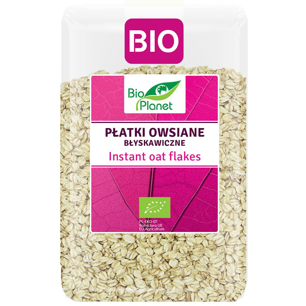 Płatki Owsiane Błyskawiczne BIO (2 szt x 1 kg)
