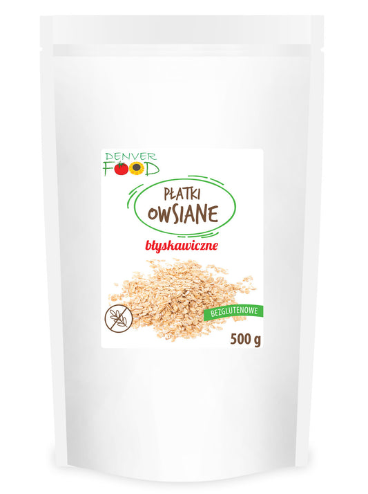 Płatki Owsiane Błyskawiczne Bezglutenowe (2 szt x 500 g)