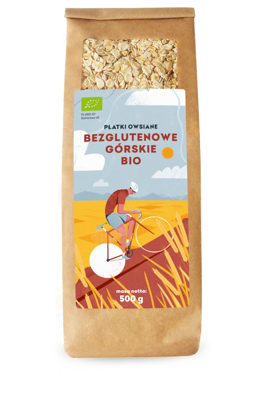 Płatki Owsiane Górskie Bezglutenowe BIO (2 szt x 500 g)