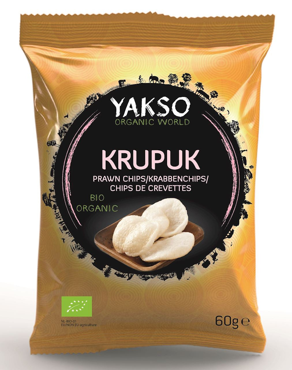 Prażynki Krewetkowe (Krupuk) BIO (2 szt x 60 g)