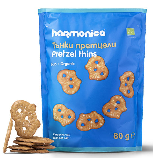 Precelki Cienkie z Solą Morską BIO (4 szt x 80 g)