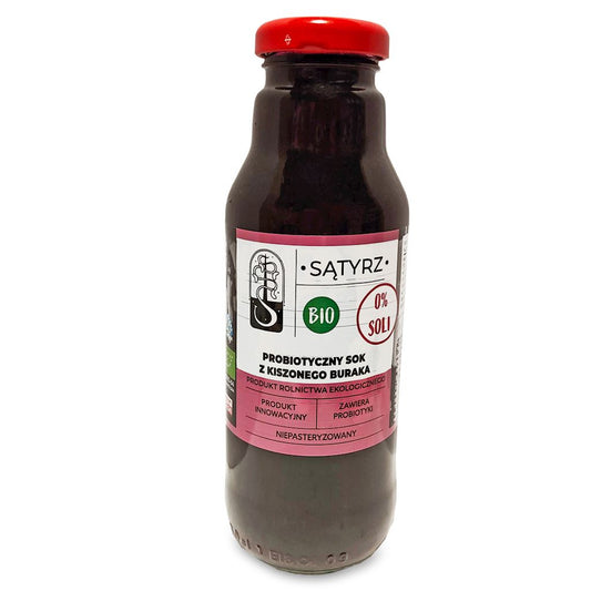 Probiotyczny Sok z Kiszonego Buraka Bez Soli BIO (2 szt x 300 ml)