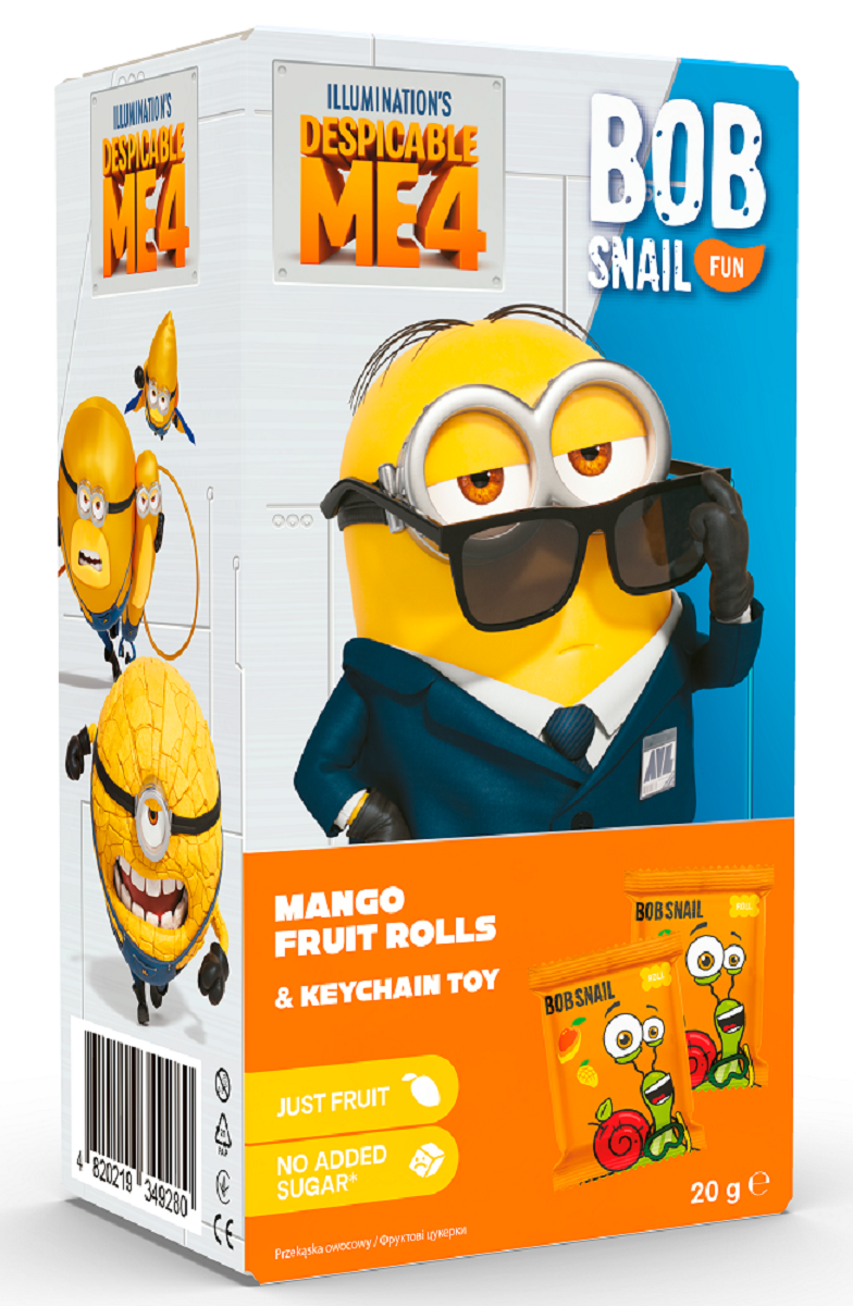 Przekąska Eat & Play Mango z Brelokiem Minionki Bezglutenowa (4 szt x 20 g)