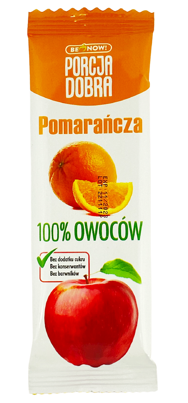 Przekąska Jabłkowo - Pomarańczowa Bez Dodatku Cukrów (24 szt x 16 g)