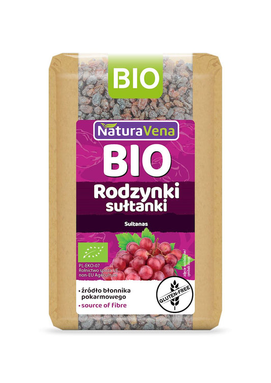 Rodzynki Sułtanki Bezglutenowe BIO (2 szt x 400 g)