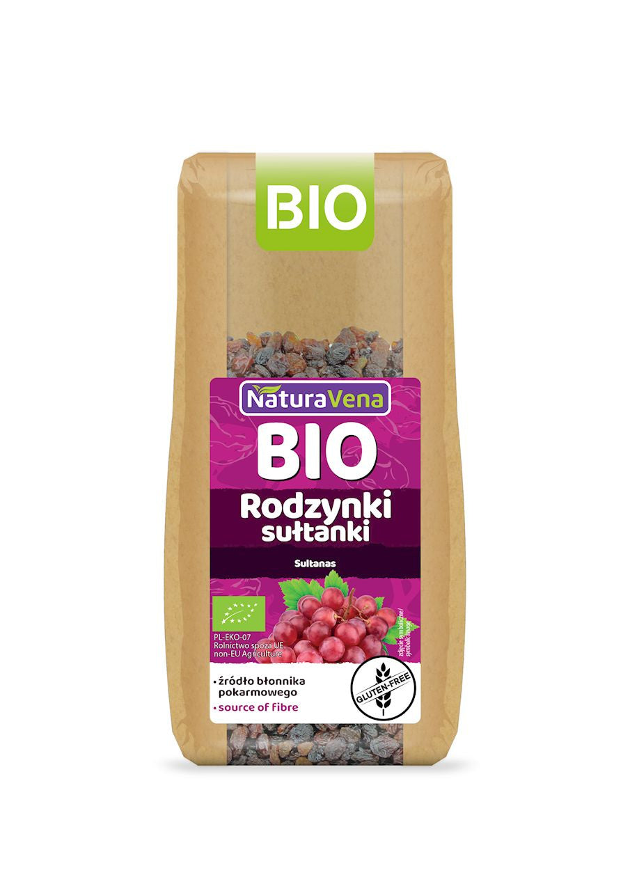 Rodzynki Sułtanki Bezglutenowe BIO (5 szt x 200 g)