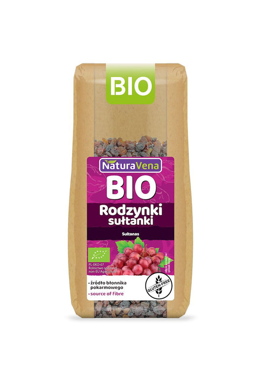 Rodzynki Sułtanki Bezglutenowe BIO (5 szt x 200 g)