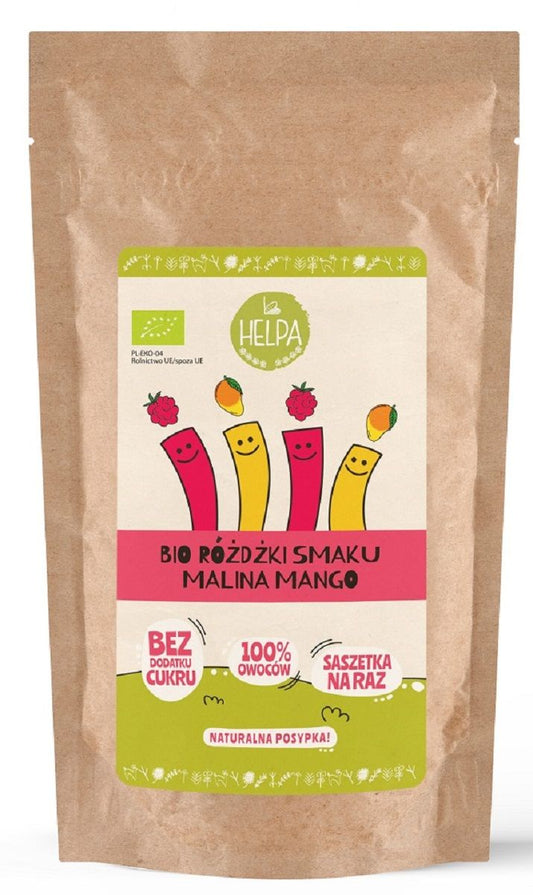 Różdżki Smaku Mix Malina - Mango (Liofilizowane Owoce) BIO (10 x 2 g) (2 szt x 20 g)