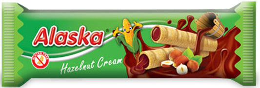 Rurki Kukurydziane z Kremem o Smaku Orzechów Laskowych Bezglutenowe (48 szt x 18 g)