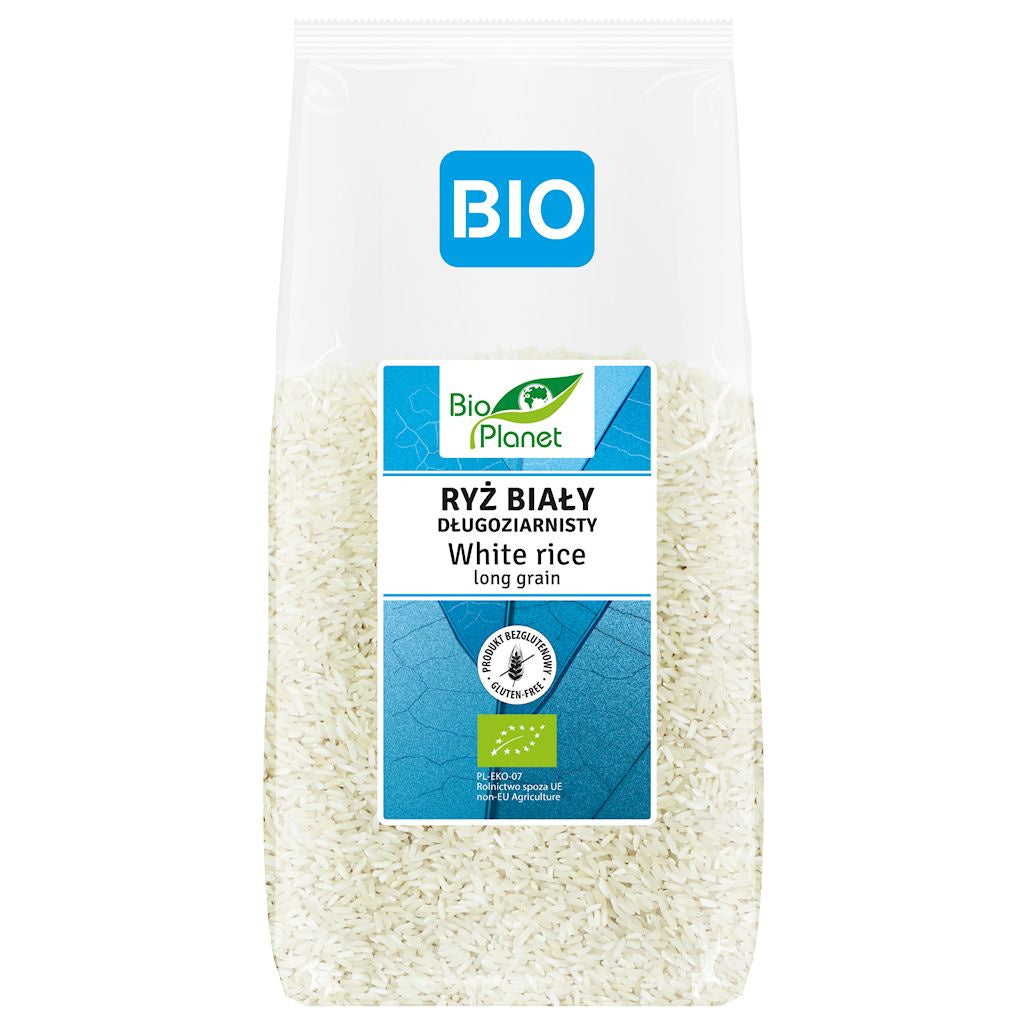 Ryż Biały Długoziarnisty Bezglutenowy BIO (3 szt x 500 g)