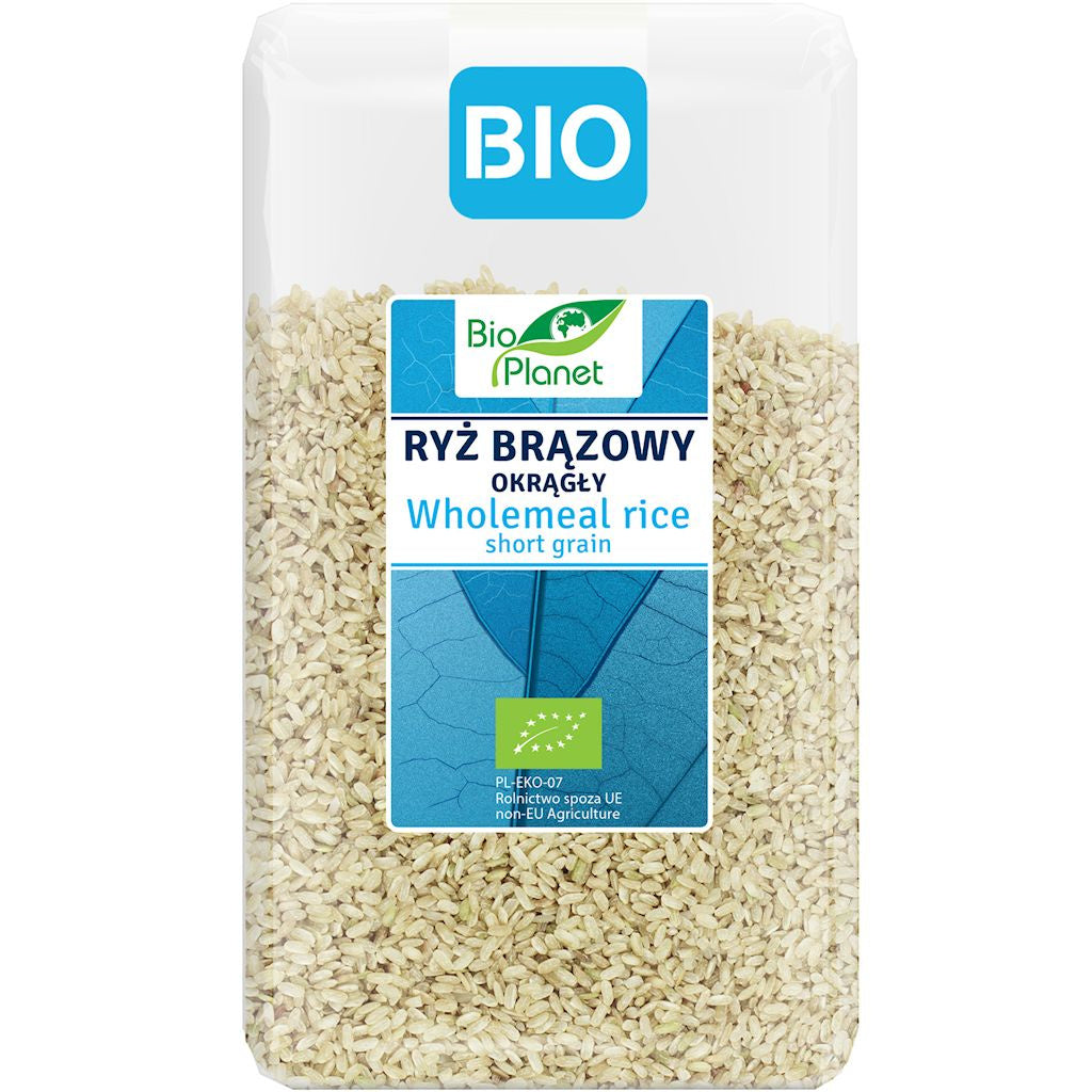 Ryż Brązowy Okrągły BIO (2 szt x 1 kg)