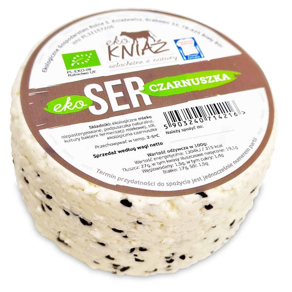Ser z Czarnuszką Świeży BIO (Około 0,35 kg)