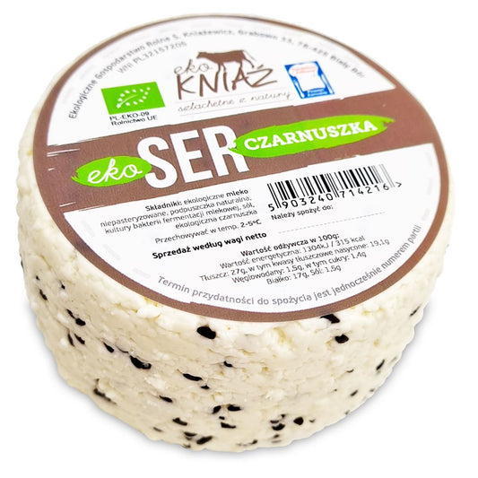 Ser z Czarnuszką Świeży BIO (Około 0,35 kg)