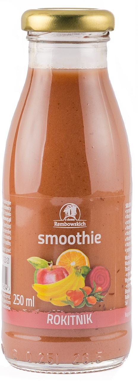 Smoothie Jabłko - Banan - Czarna Porzeczka - Burak - Rokitnik (4 szt x 250 ml)