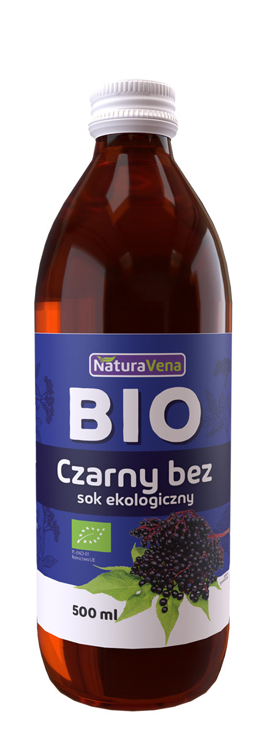 Sok z Czarnego Bzu 100 % BIO (3 szt x 500 ml)