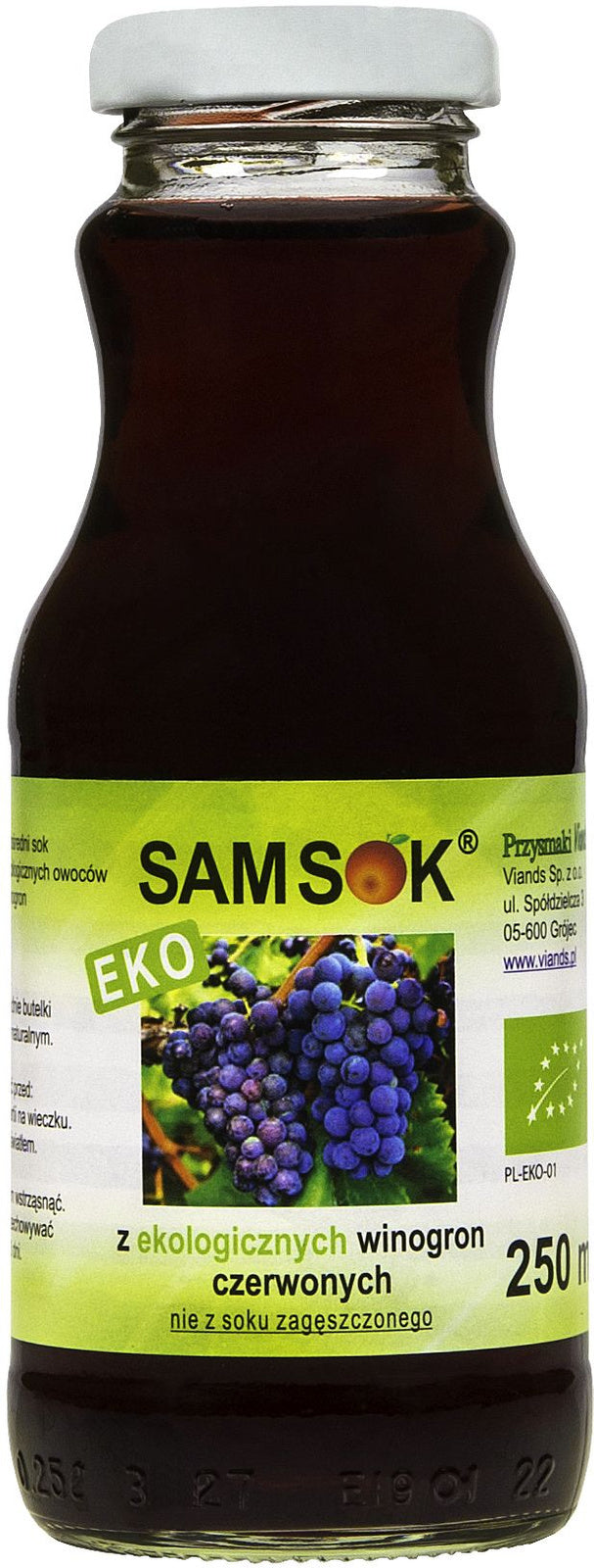 Sok z Czerwonych Winogron Nfc BIO (4 szt x 250 ml)