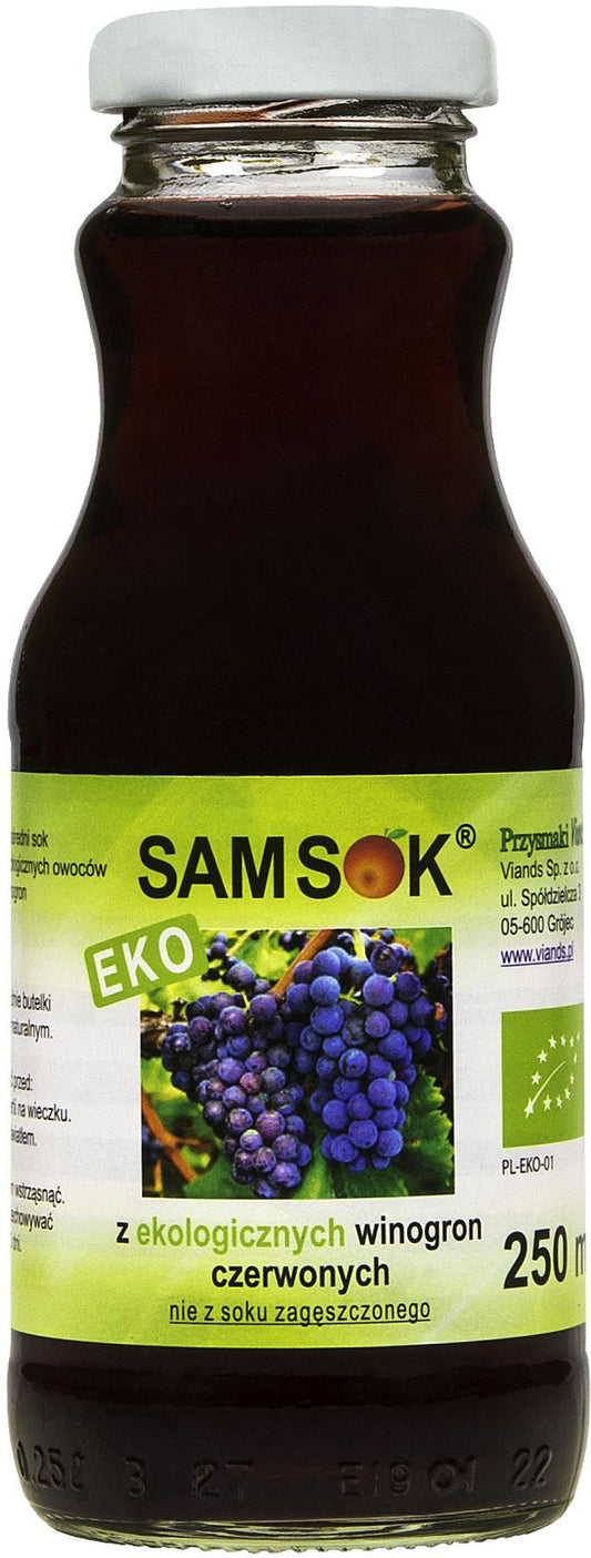 Sok z Czerwonych Winogron Nfc BIO (4 szt x 250 ml)