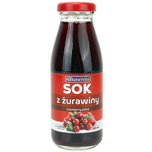 Sok z Żurawiny 100 % (6 szt x 250 ml)