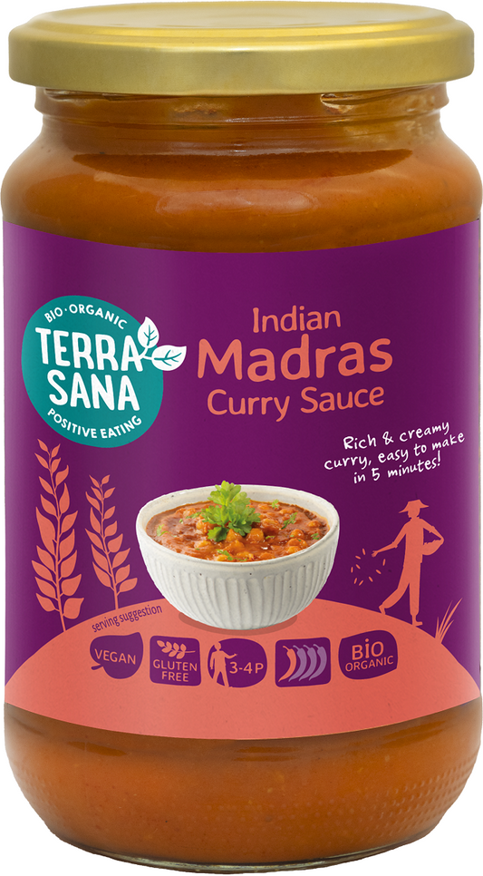 Sos Curry Indian Madras Bezglutenowy BIO (2 szt x 350 g)