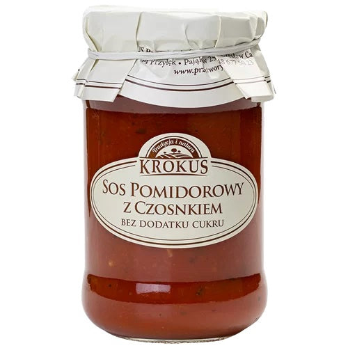 Sos Pomidorowy z Czosnkiem Bez Dodatku Cukrów (2 szt x 340 g)