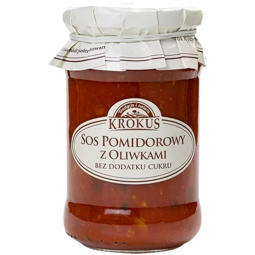 Sos Pomidorowy z Oliwkami Bez Dodatku Cukrów 340 g