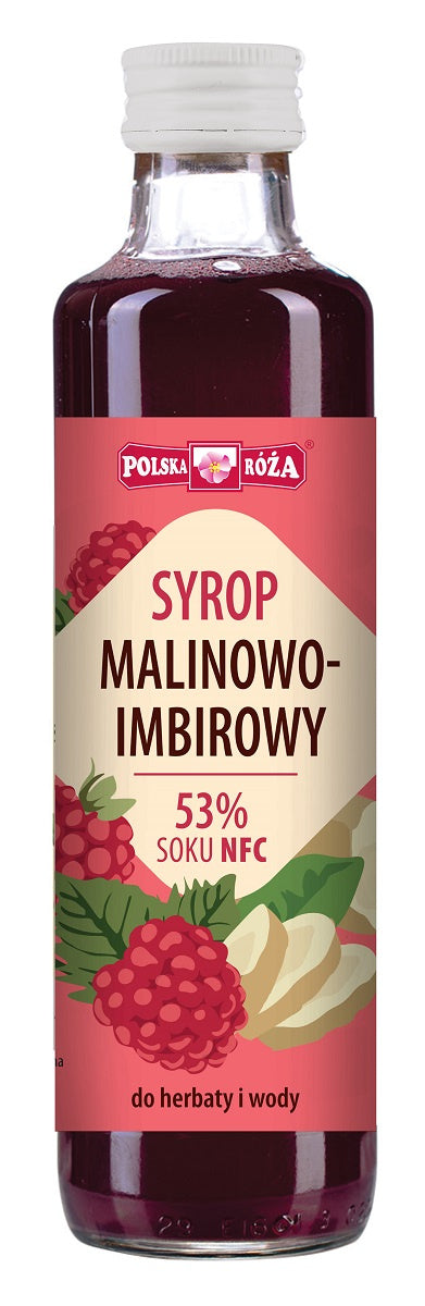 Syrop Malinowy z Imbirem  Polska Róża (2 szt x 250 ml)