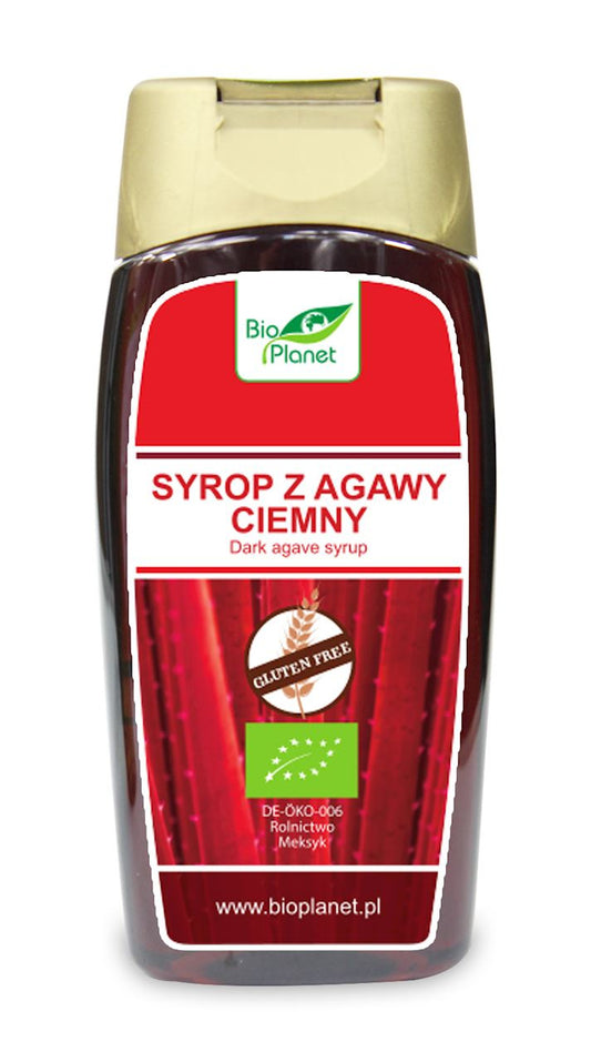 Syrop z Agawy Ciemny Bezglutenowy BIO  (250 ml) (2 szt x 350 g)