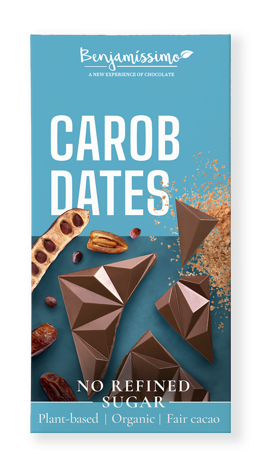 Tabliczka Kakaowa Karob - Daktyle Bezglutenowa BIO (2 szt x 60 g)