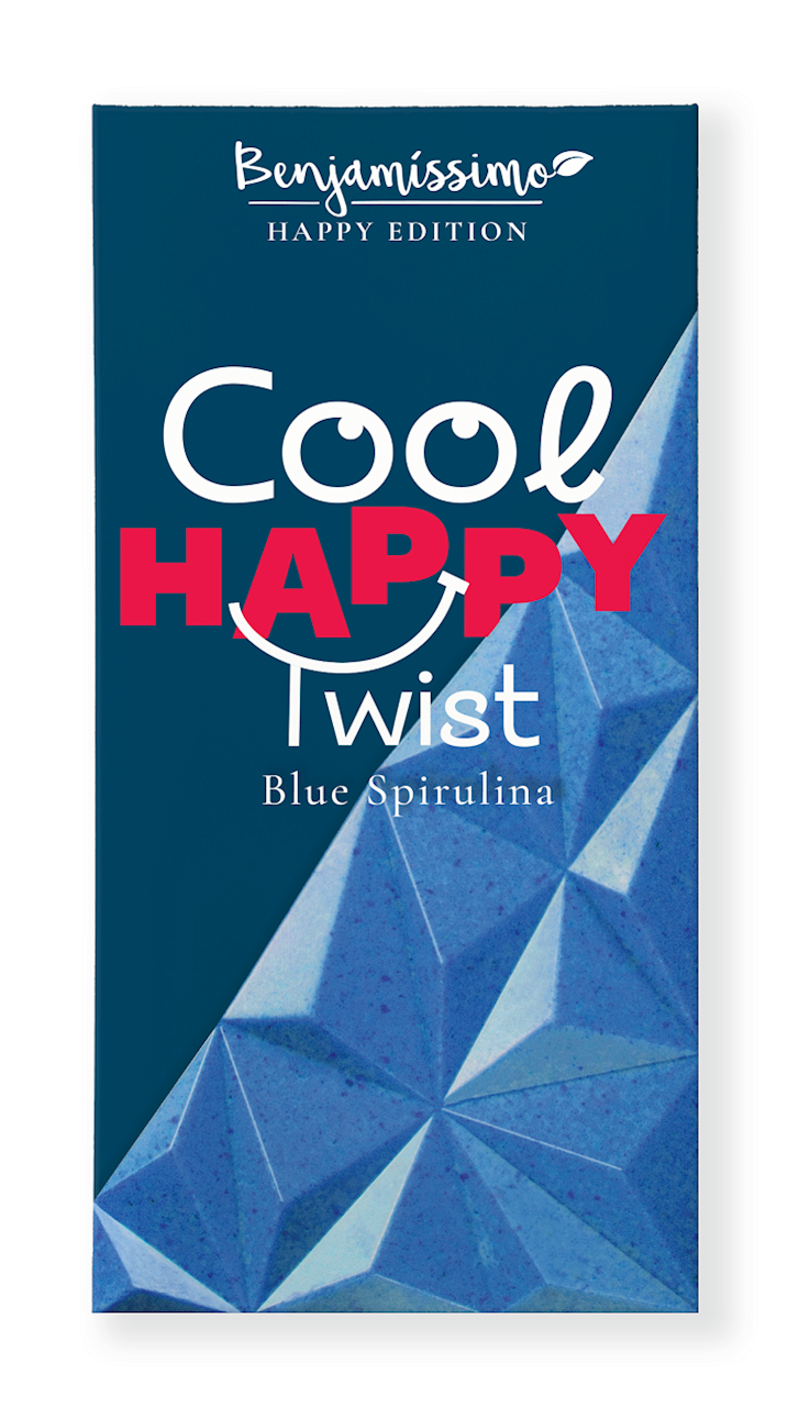 Tabliczka Kakaowa Niebieska Spirulina - Sól Morska Bezglutenowa BIO 60 g