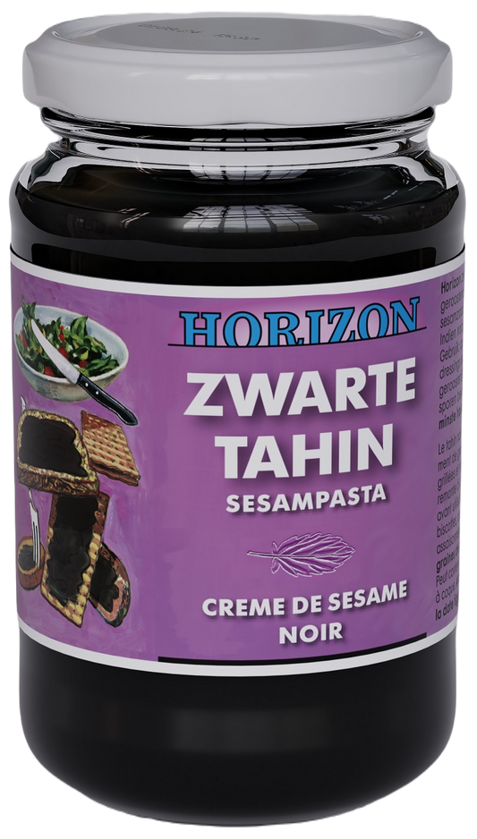 Tahini Czarne (Pasta Sezamowa z Czarnego Sezamu) Bezglutenowe BIO 350 g
