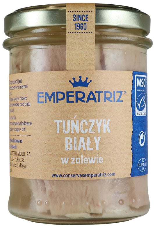Tuńczyk Biały Filety Msc w Sosie Własnym 200 g (140 g) (Słoik)