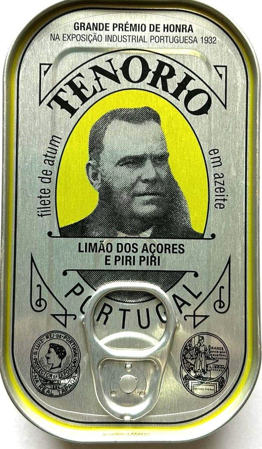 Tuńczyk Premium Filety w Oliwie z Oliwek z Cytryną i Papryczką Piri Piri 120 g () (2 szt x 78 g)